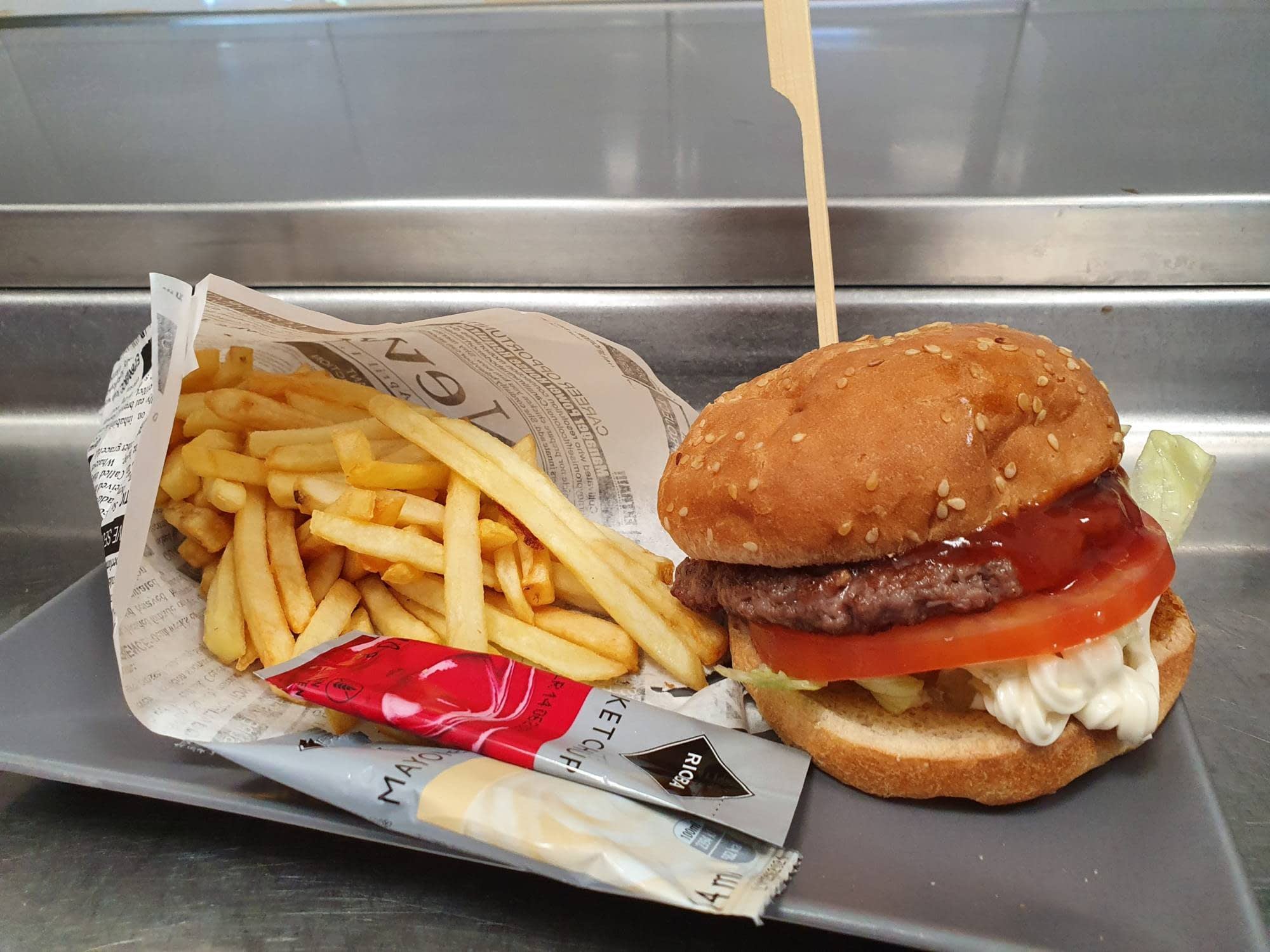 Menú hamburguesa Casa Guijarro el Prat